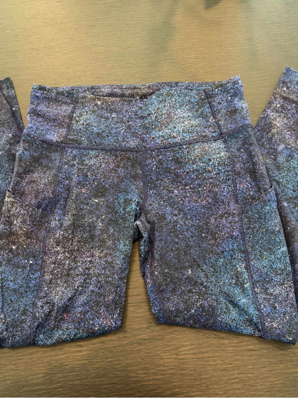 lululemon athletica Women's Blue Galaxy Print Leggings